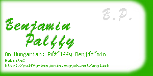 benjamin palffy business card